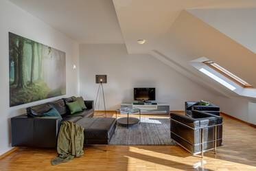 Nicely furnished roof terrace apartment in Maxvorstadt