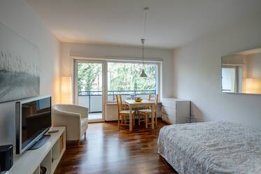 Untersendling: furnished 1-room apartment with internet, washer-dryer and balcony