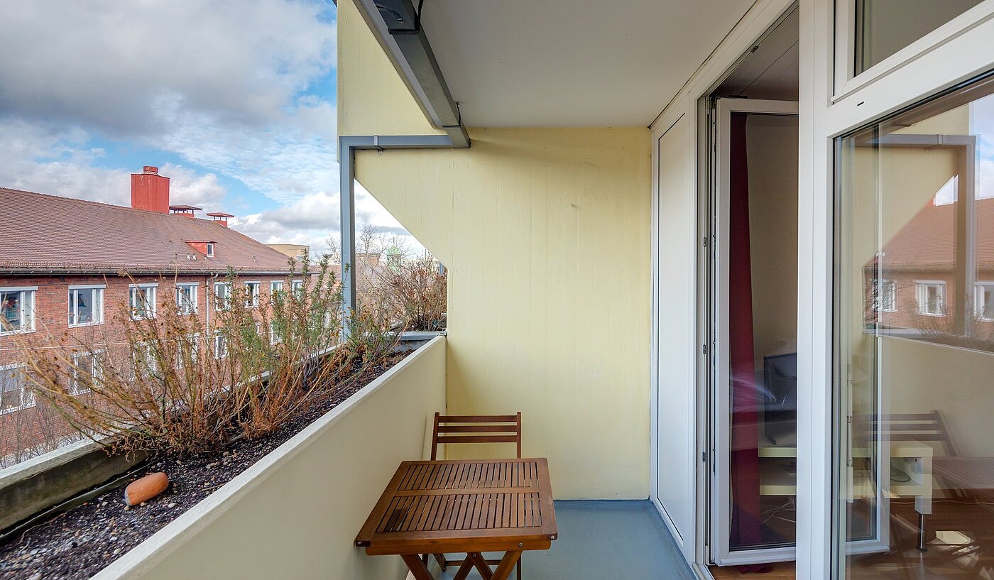 Apartment with 1 room | München-Isarvorstadt | 2110ML3 | Sonniger Balkon
