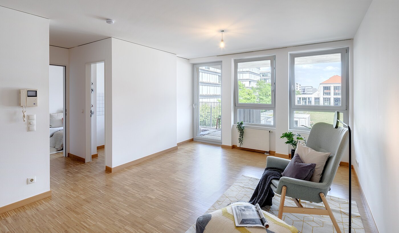 Apartment with 2 room | München-Schwanthalerhöhe | 2206ML11 | Blick in den Wohnraum...