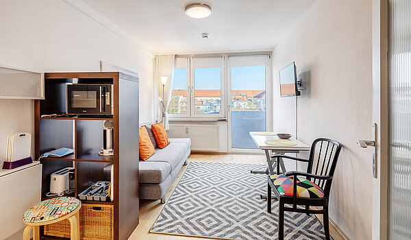 Apartment with 1 room | München-Maxvorstadt | 70397 | Wohn- / Schlafbereich
