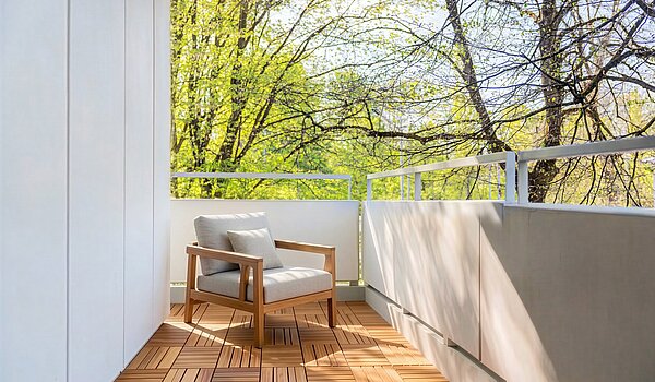 Apartment with 3.5 room | München-Bogenhausen | 703052 | Sonniger Westbalkon (Visualisierung)