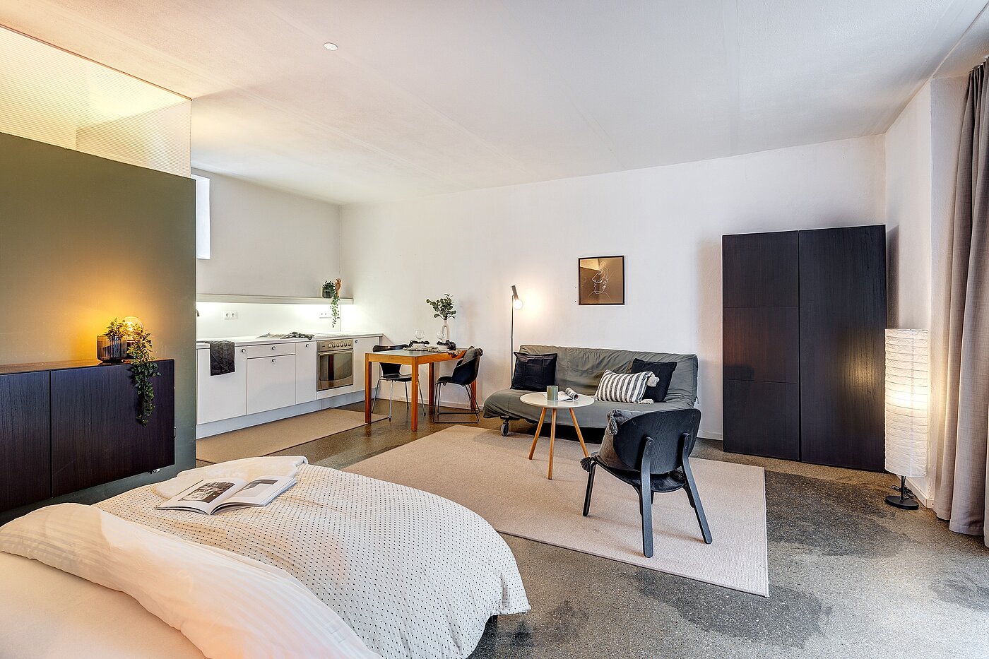 Loft apartment with 1 room | München-Isarvorstadt | 2211ML7 | Blick vom Eingang in den Raum