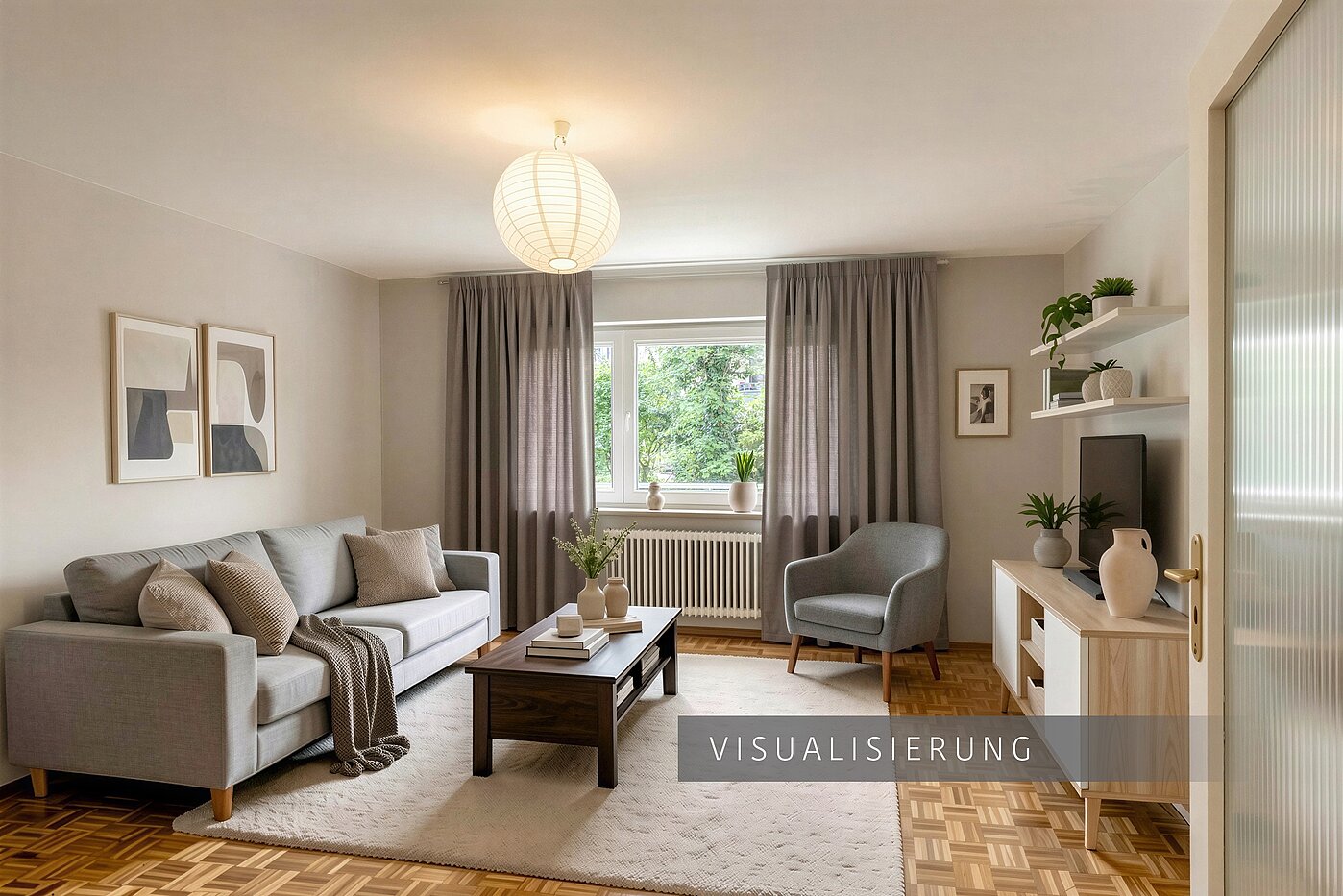 Ground floor apartment with 2.5 room | München-Schwabing | 70441 | VISUALISIERUNG