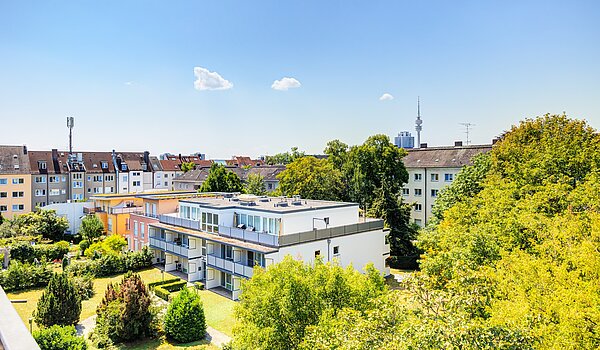 Apartment with 1 room | München-Milbertshofen | 704371 | Grüne Außenansicht
