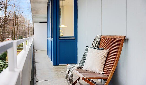 Apartment with 3.5 room | München-Bogenhausen | 70305 | Schattiger Nordbalkon