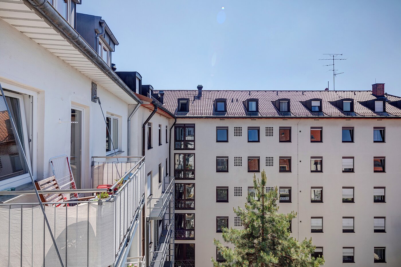 Maisonette with 2.5 room | München-Ludwigsvorstadt | 2111ML5 | ...und Blick zum Innenhof...