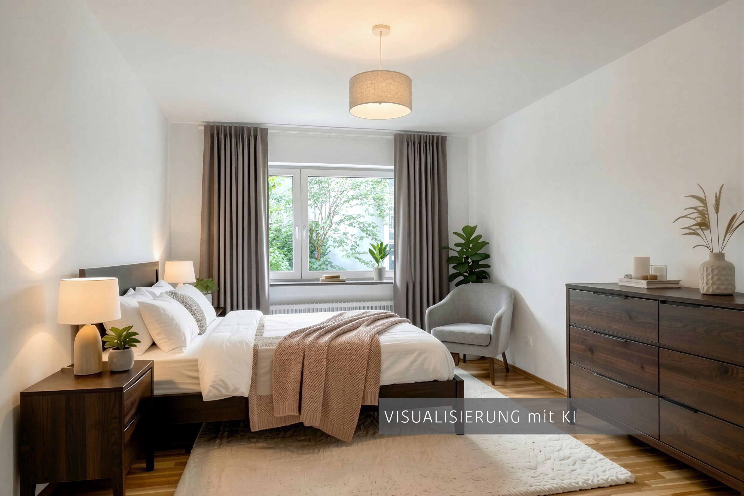 Raised Ground Floor with 2.5 room | München-Schwabing | 70441 | Visualisierung mit KI | Thumbnail