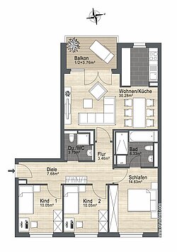 nicht maßstabsgetreu