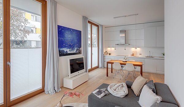 Raised Ground Floor with 3 room | München-Sendling | 2009ML8 | ...mit bodentiefen Fenstern...