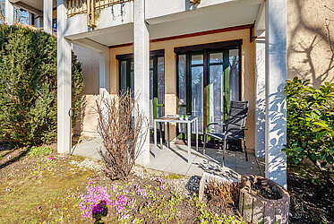 Fasanerie: Sunny 2-bedroom garden apartment in a quiet yet central location