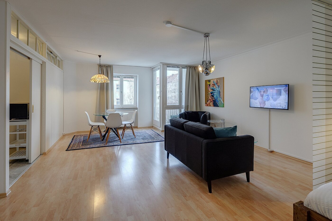 Apartment with 1 room | München-Lehel | 2001ML10 | Wohnen und Schlafen