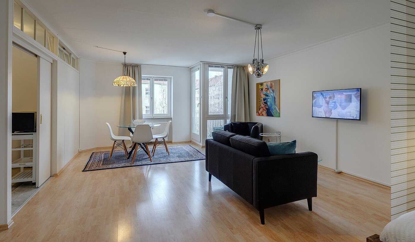 Apartment with 1 room | München-Lehel | 2001ML10 | Wohnen und Schlafen