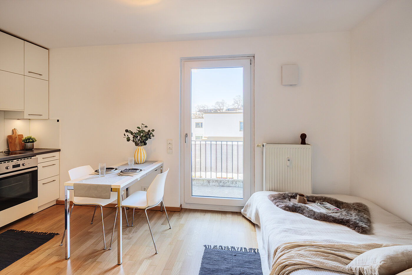 Apartment with 1 room | München-Ramersdorf | 70415 | Wohn- und Schlafzimmer