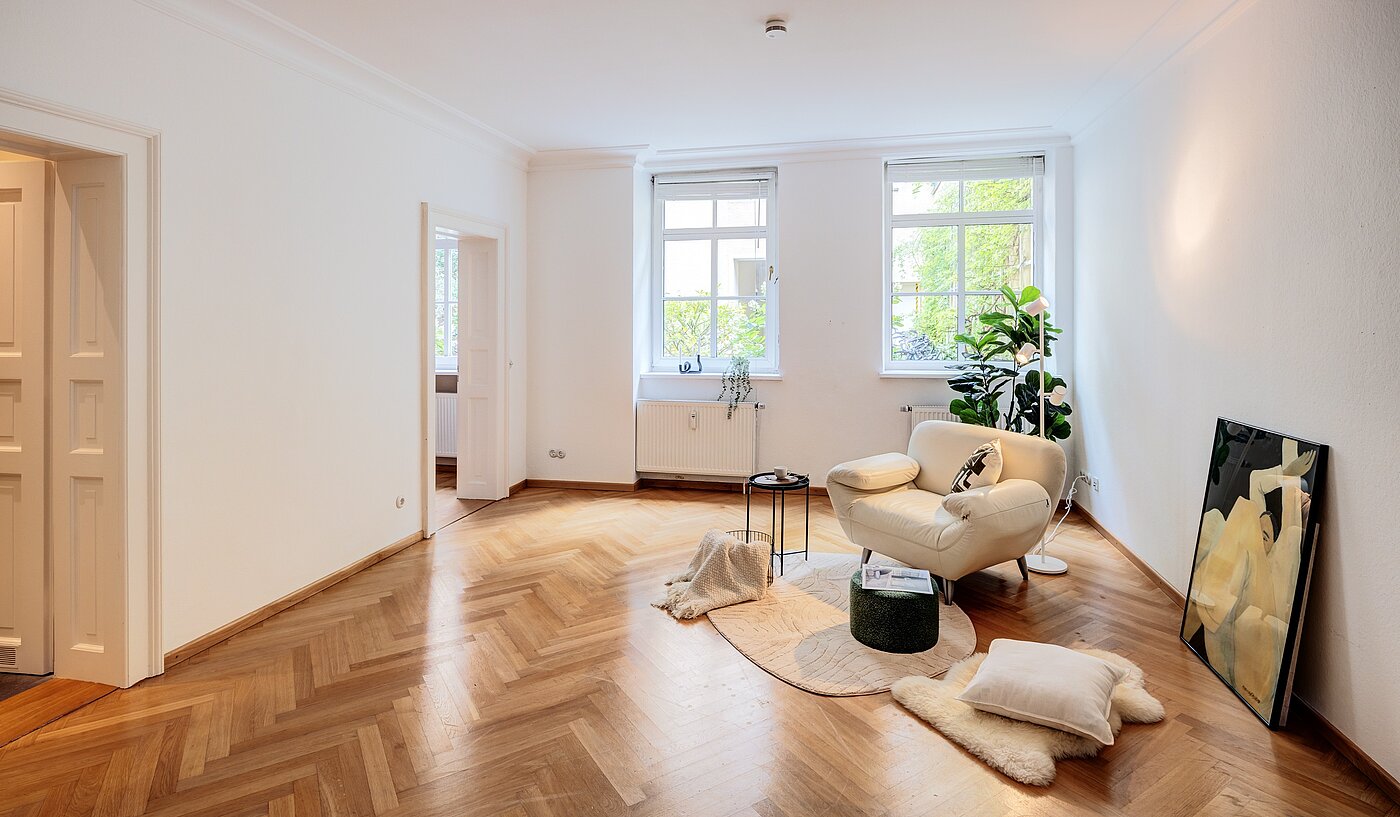 Ground floor apartment with 1 room | München-Haidhausen | 70228 | ...mit Fischgrätparkett