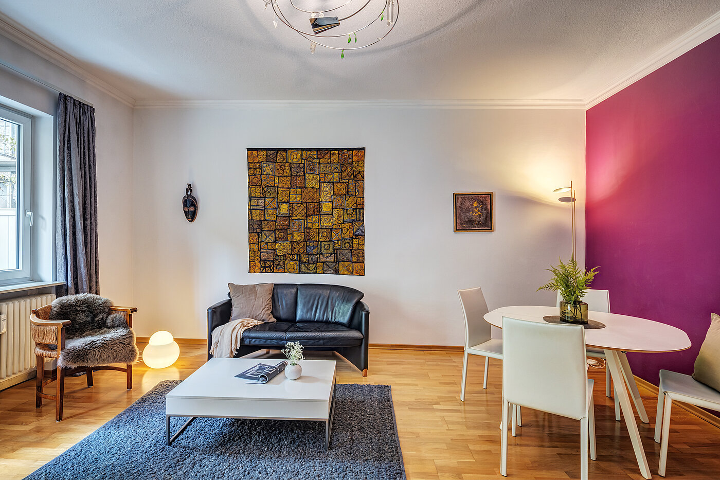 Ground floor apartment with 2 room | München-Schwabing | 70394 | Offener Wohn- Essbereich