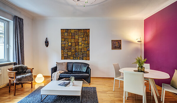 Ground floor apartment with 2 room | München-Schwabing | 70394 | Offener Wohn- Essbereich