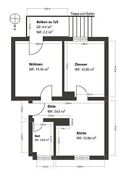 - nicht maßstabsgetreu -