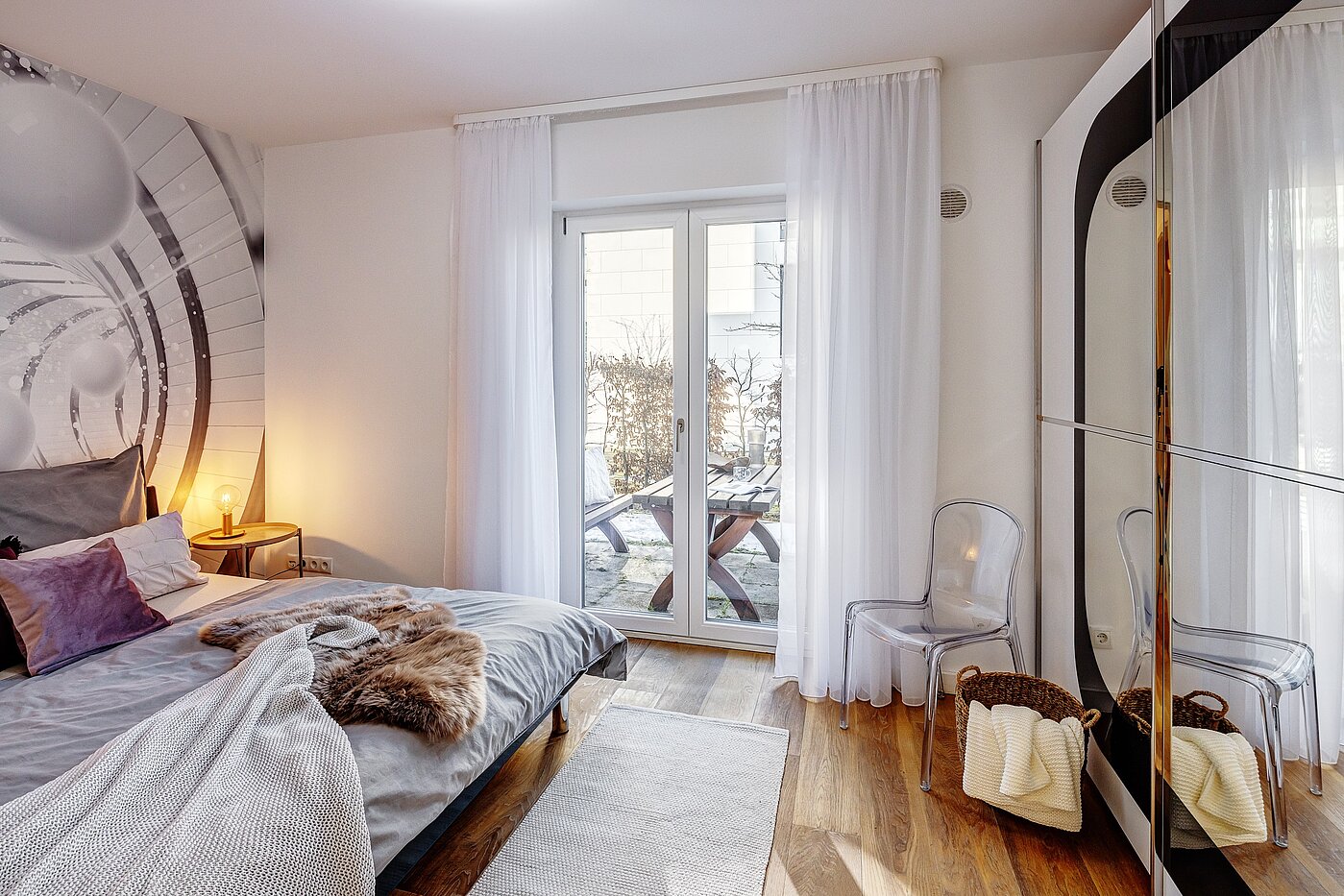 Ground floor apartment with 2 room | München-Riem | 2201ML1 | Schlafzimmer mit...