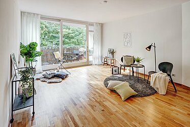Schwabing: 2-room apartment in the Kurfürstenhof house