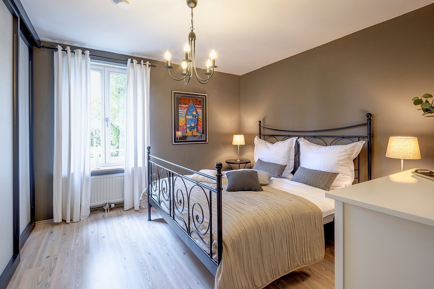 Apartment with 2 room | München-Nymphenburg | 2107ML3 | Das Schlafzimmer...