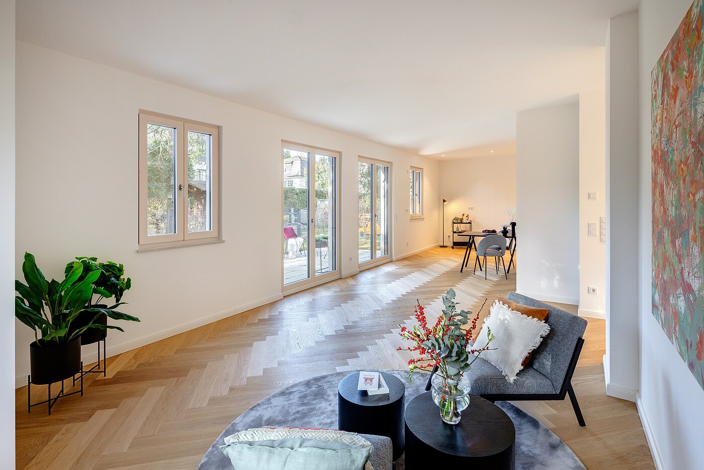 Terrassenwohnung with 3 room | München-Harlaching | 70371 | Lichtdurchflutet
