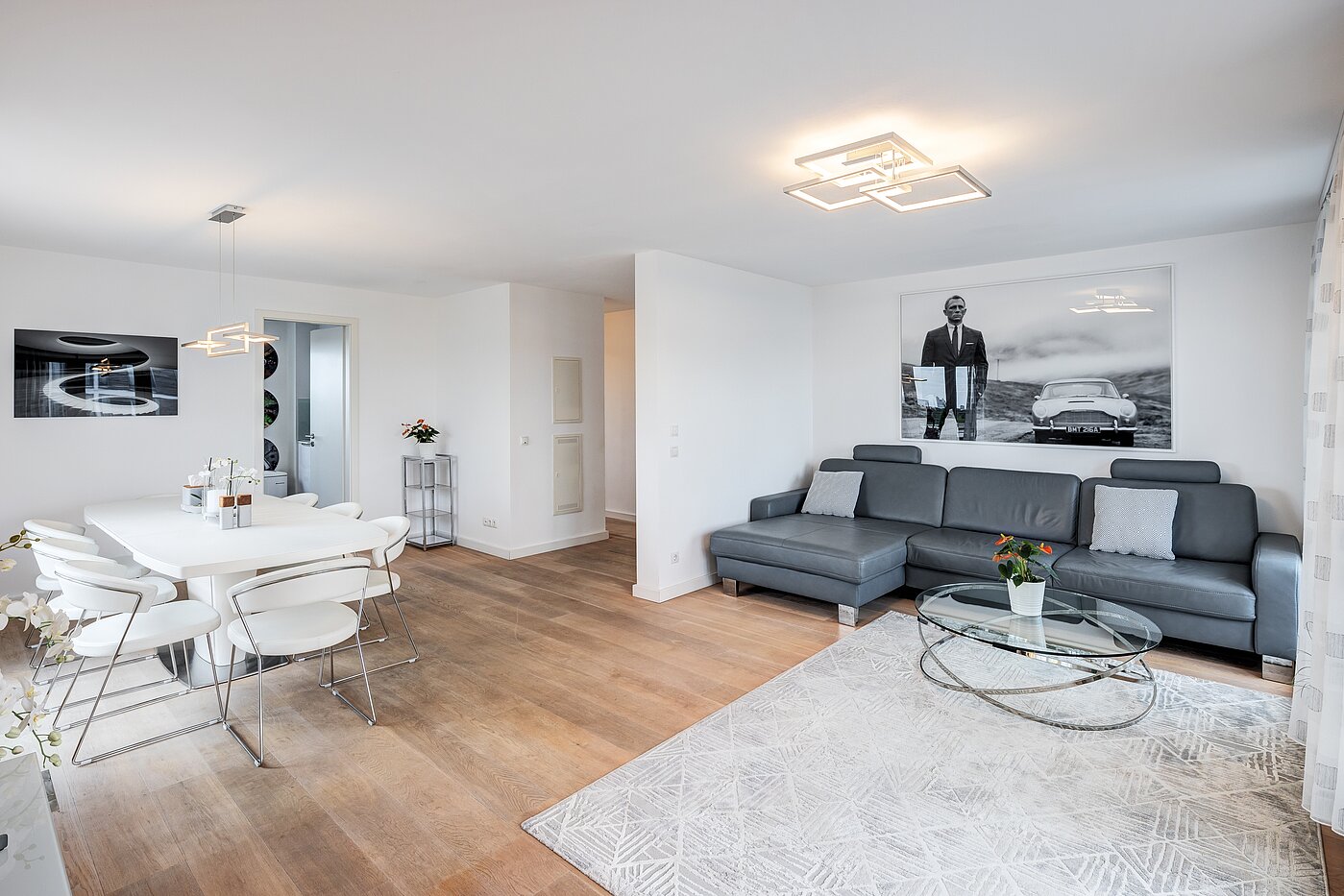 Penthouse with 3 room | München-Riem | 70468 | Wohnzimmer mit Küche