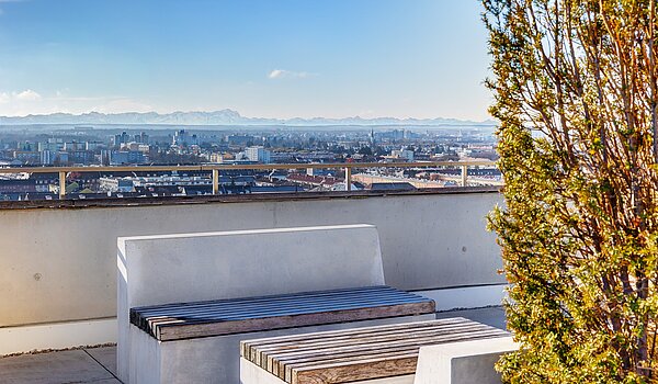 Apartment with 1.5 room | München-Neuhausen | 703131 | Dachterrasse mit 360° Panorama