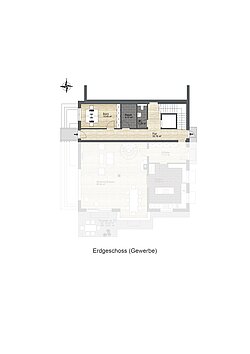 Grundriss Erdgeschoss Gewerbe - nicht maßstabsgetreu