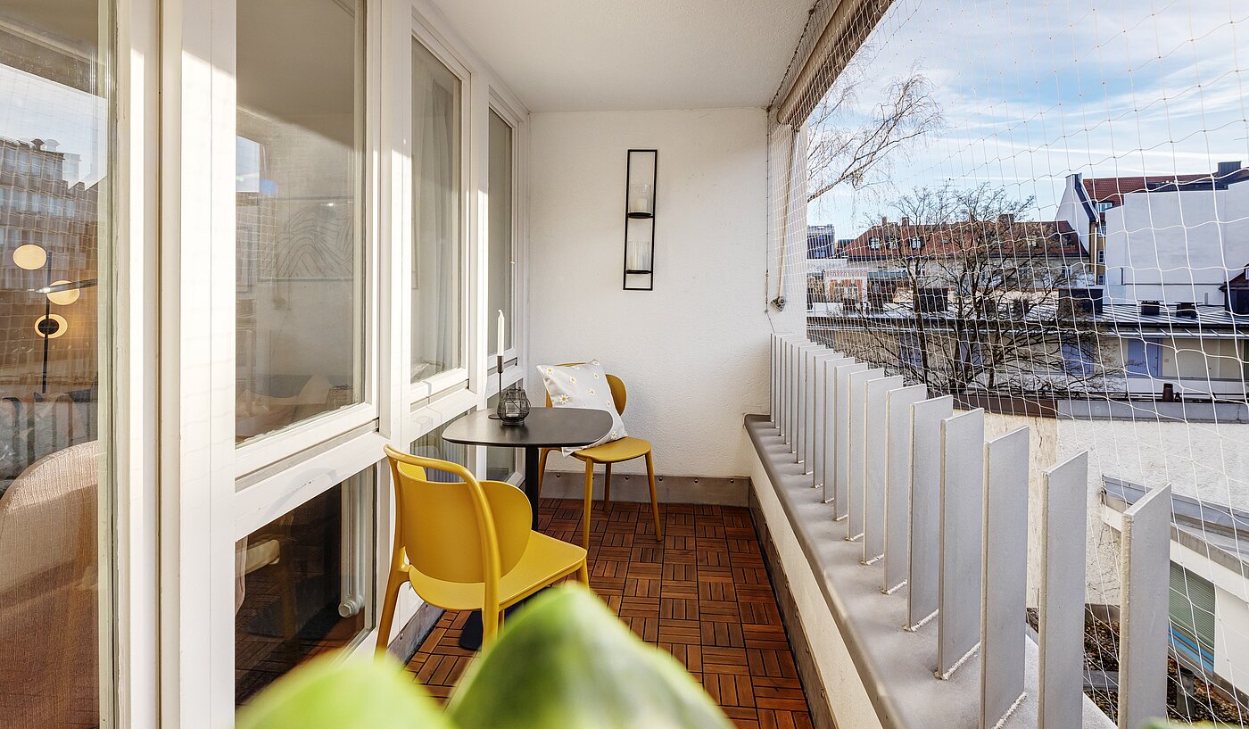 Apartment with 1 room | München-Maxvorstadt | 70132 | Sonnige Loggia...