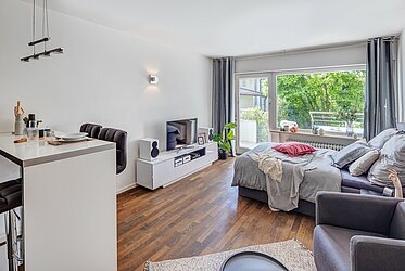Freimann: 1-room apartment with garden