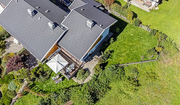 Corner townhouse with 3 room | Kreuth | 70037 | Luftbild auf das Grundstück