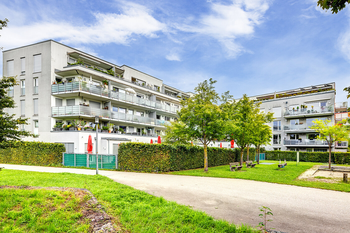 Apartment with 2 room | München-Schwabing | 70153 | Ansicht Fassade vom Innenhof aus
