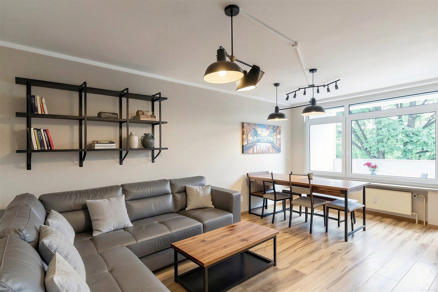 Apartment with 4 room | München-Aubing | 70276 | KI-generiertes Möblierungsbeispiel