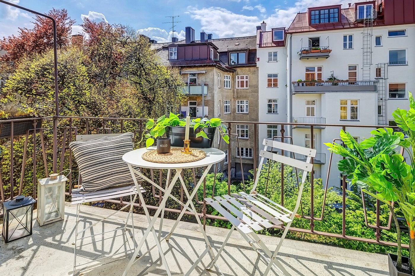Apartment with 1.5 room | München-Schwabing | 70014 | Sonniger Balkon