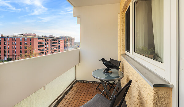 Apartment with 2 room | München-Moosach | 70407 | Balkon