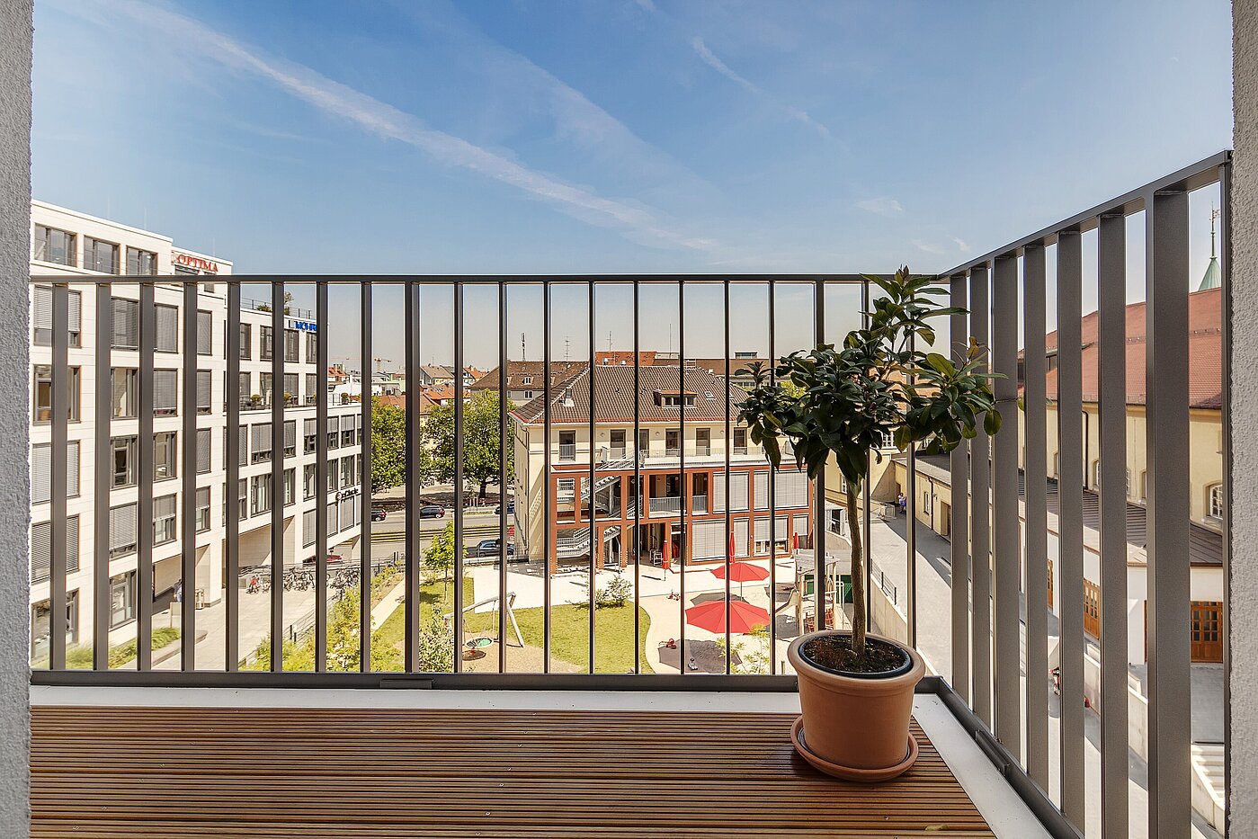Apartment with 2 room | München-Maxvorstadt | 70023 | Balkon mit Morgensonne