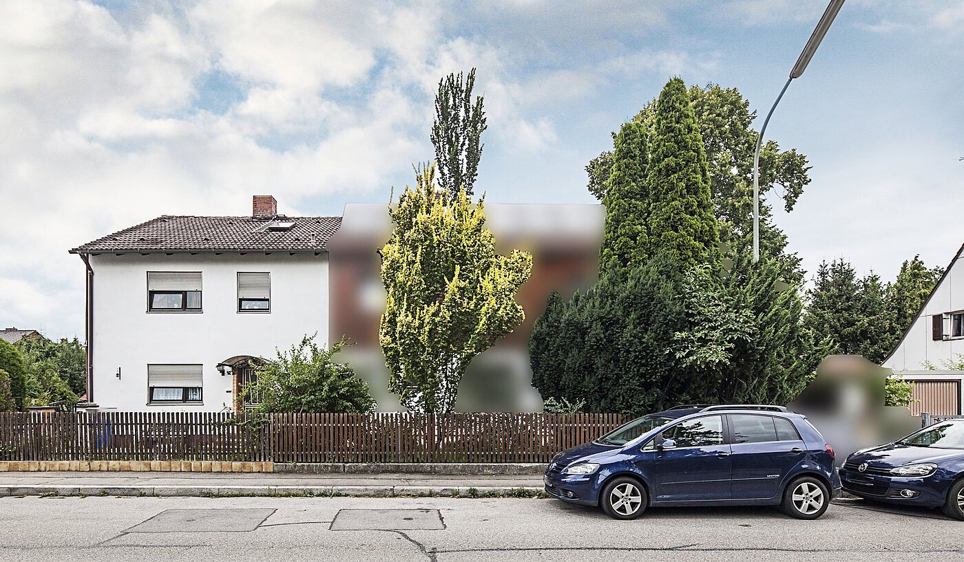 Grundstücke | 496m² | Germering | 1607ML5 | Frontseite Haus