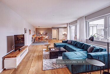 Au: High-end 3.5-room apartment—central yet quiet—available starting 10/26