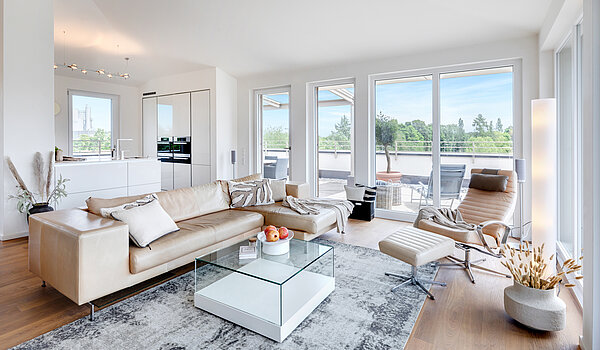 Penthouse with 3.5 room | München-Oberföhring | 70237 | Großzügiges und helles...