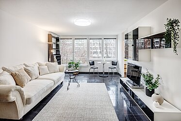 Haidhausen: Vacant 1.5 room apartment facing the quiet and green inner courtyard