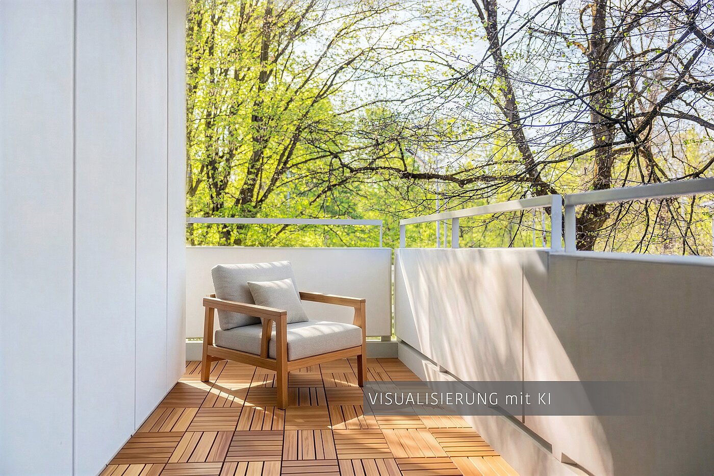 Apartment with 3.5 room | München-Bogenhausen | 703052 | Sonniger Westbalkon ( Visualisierung mit KI )