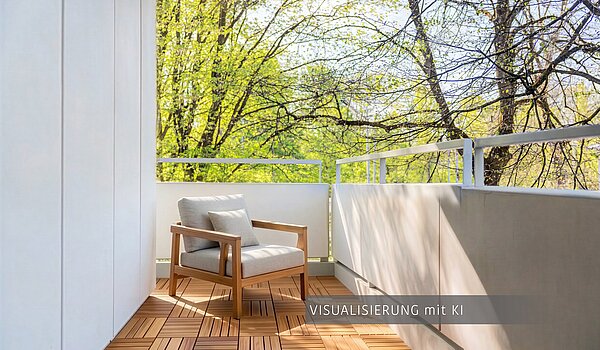 Apartment with 3.5 room | München-Bogenhausen | 703052 | Sonniger Westbalkon ( Visualisierung mit KI )