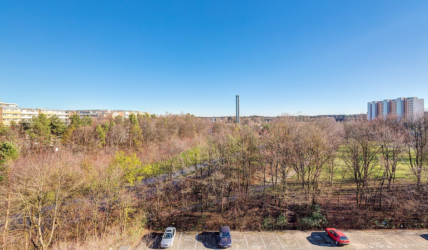 Apartment with 1 room | 70308 | Blick vom Balkon