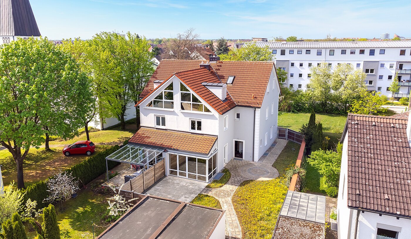 Semi-detached House with 6.5 room | Unterschleißheim | 70122 | Vogelperspektive
