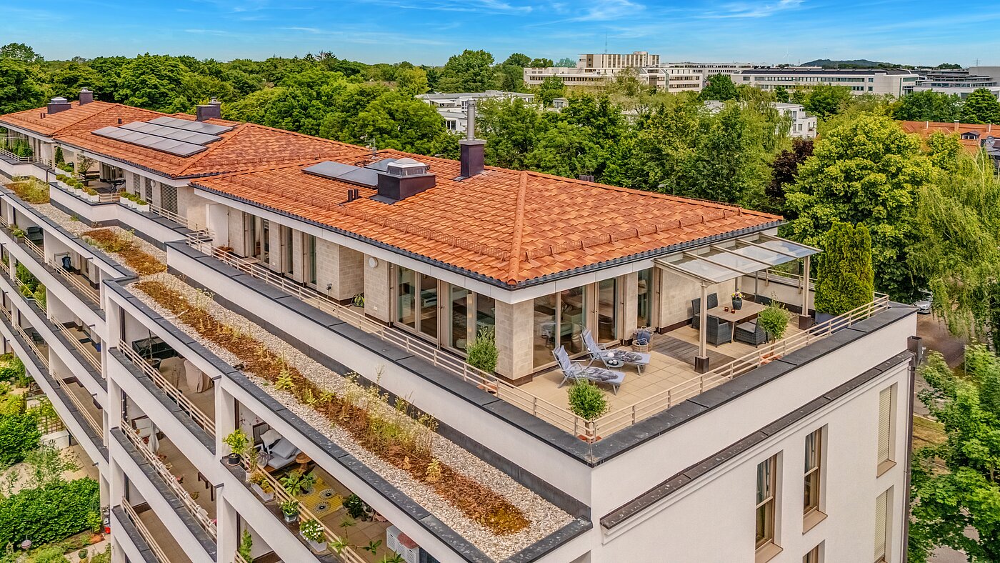 Penthouse with 3.5 room | München-Oberföhring | 70237 | Luftaufnahme