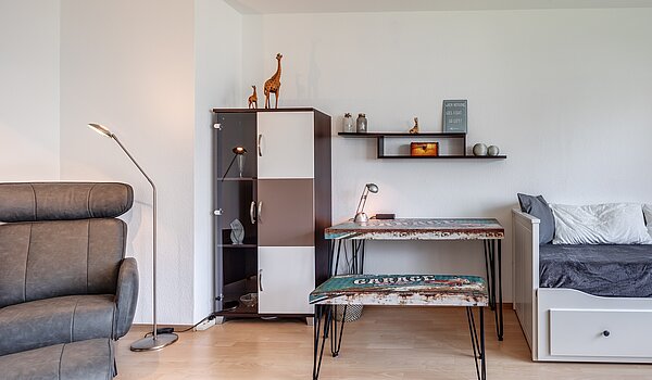 Apartment with 1 room | München-Feldmoching | 70456 | Wohnbereich