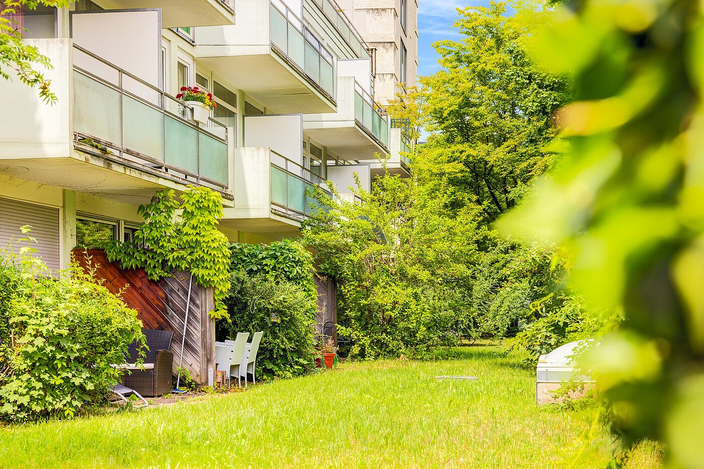 Apartment with 1 room | München-Schwabing | 70257 | Gartenansicht