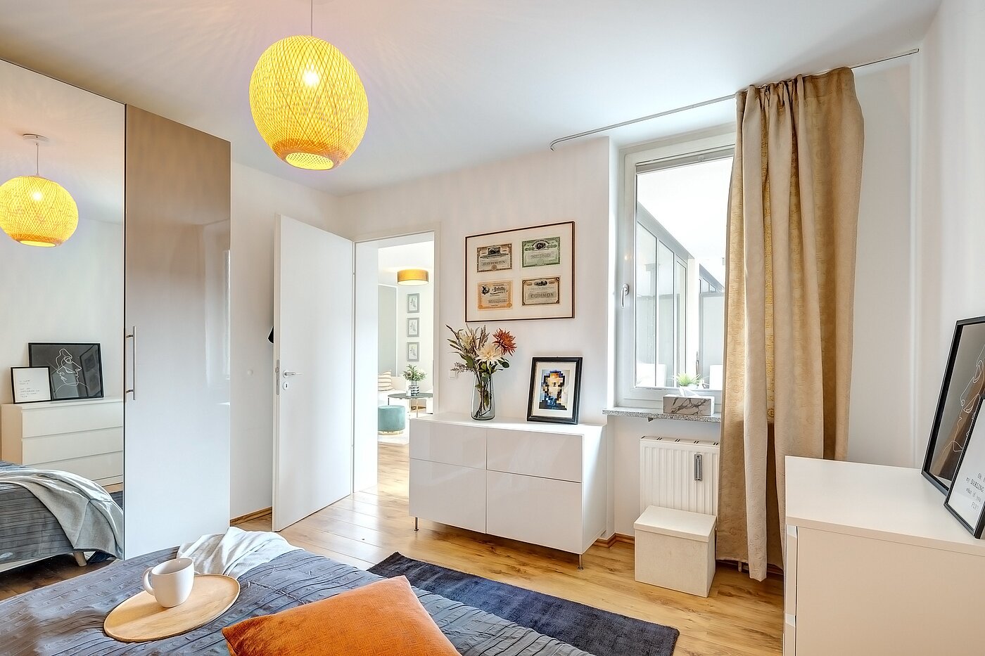 Apartment with 2 room | München-Maxvorstadt | 70001 | Mit Blick auf den Balkon