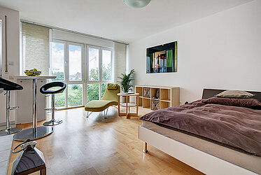 Obersendling 1-room apartment, approx. 33 m² - bright – quiet -
attractive!